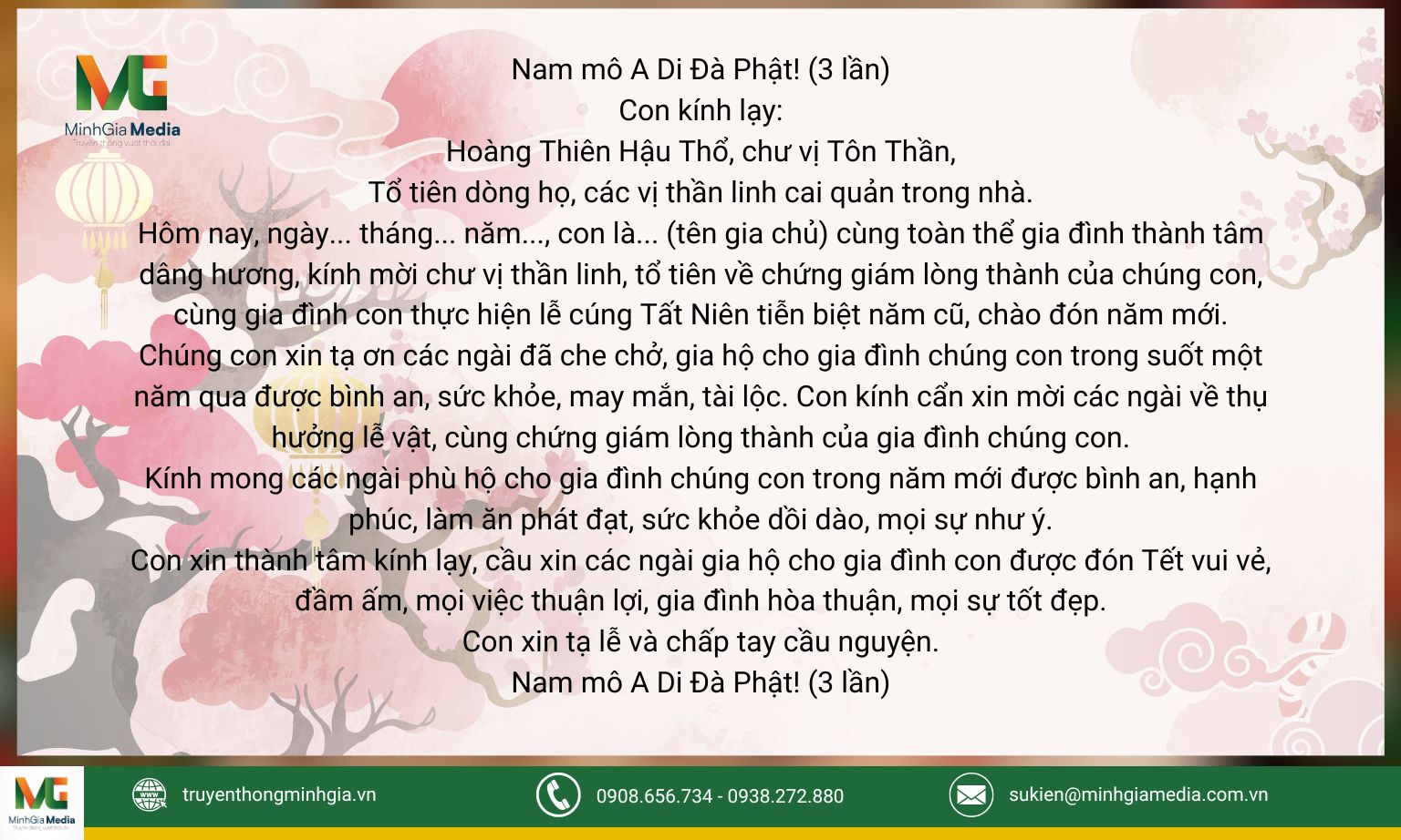 văn khấn tất niên trong nhà